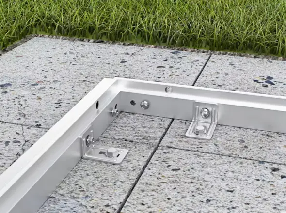 Alumínium aljzatkerettel együtt