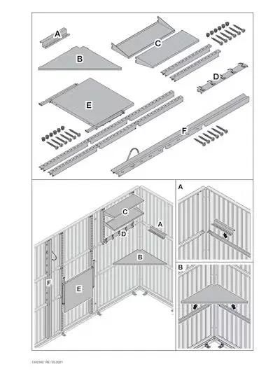 Polc, asztal, polctartó, kerékpártartó, sarokpolc, szerszámtartó