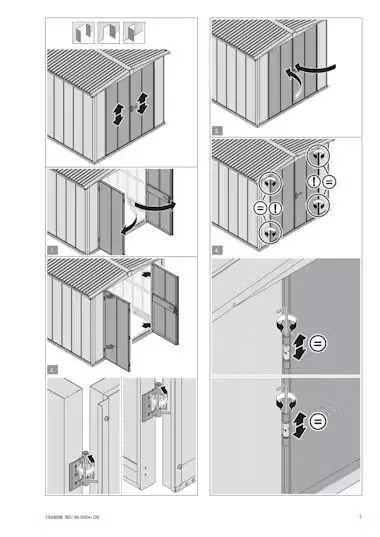 Magasságban állítható zsanérok telepítési útmutató